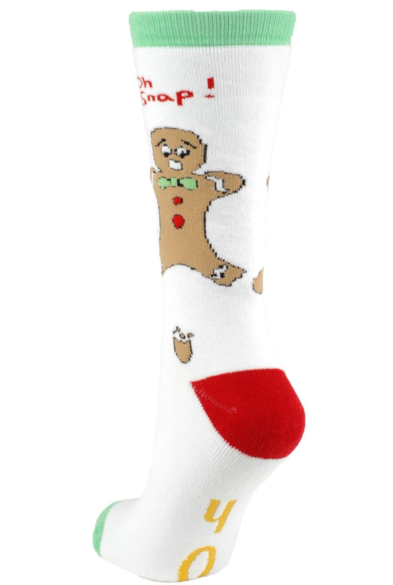Tree Buddees Unisex Adult - Oh Snap! Funny Gingerbread Man Christmas Socks - Image 2